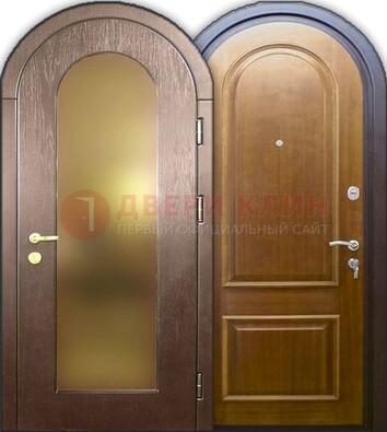 Металлическая арочная дверь ДА-12 в банк в Пензе