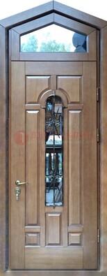 Железная дверь Винорит с фрамугой для частного дома ДФГ-34 в Пензе