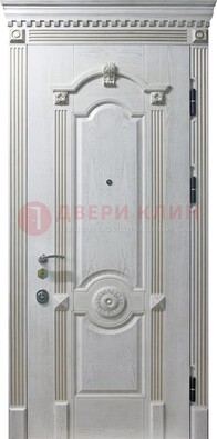 Белая дверь с МДФ ДМ-525 в Пензе