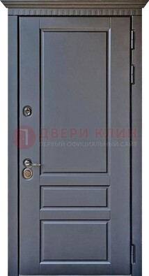 Тёмная входная дверь для коттеджа с МДФ ДМ-528 в Пензе
