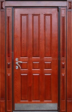 Красная входная дверь для улицы с МДФ ДМ-532 в Пензе