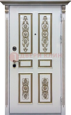Входная дверь с массивом дуба в белом цвете ДМД-62 в Пензе