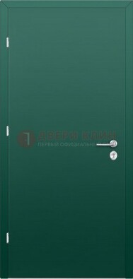 Зеленая стальная дверь с нитроэмалью ДН-6 в Пензе