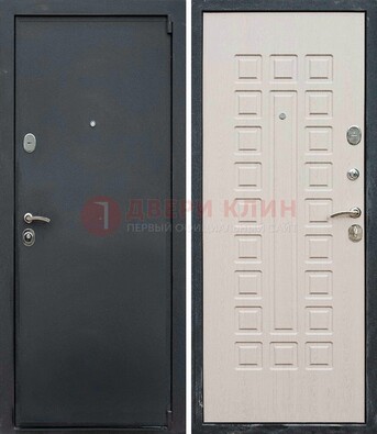 Черная металлическая дверь с порошковым покрытием ДП-101 в Пензе