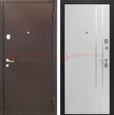 Входная дверь с порошковым покрытием с МДФ с молдингами ДП-232 в Пензе