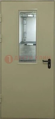 Светлая противопожарная дверь со стеклом ДПП-19 в Пензе