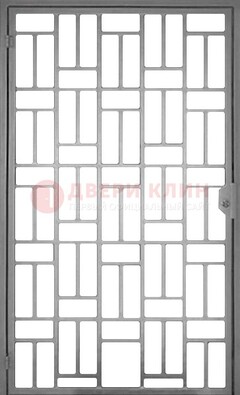 Металлическая решетчатая дверь в сером цвете ДР-23 в Пензе