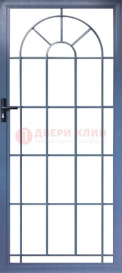 Синяя металлическая решетчатая дверь ДР-28 в Пензе
