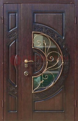 Полуторная железная дверь Винорит в классическом стиле ДСК-272 в Пензе