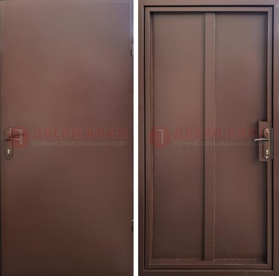 Техническая дверь с порошковым покрытием медный антик с двух сторон ДП-253 в Пензе