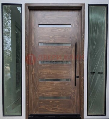 Железная дверь с виноритом и фрамугами ДВТ-189 в Пензе