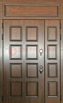 Уличная полуторная дверь с виноритом ДВТ-190 в Пензе