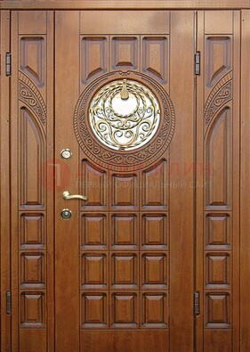 Металлическая филенчатая дверь с виноритом ДВТ-191 в Пензе