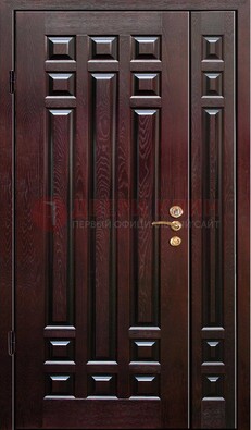 Коричневая металлическая дверь с виноритом ДВТ-20 в Пензе