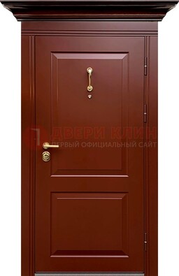 Красная железная дверь винорит для частного дома ДВТ-251 в Пензе