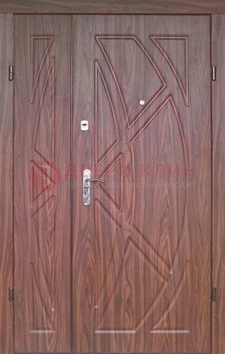 Железная тамбурная полуторная дверь с МДФ ПЛ-7 в Пензе